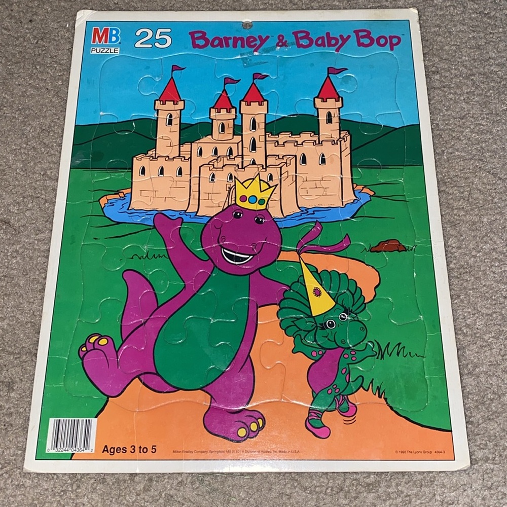 Vintage 25 Piece Barney & Baby Bop Puzzle 🧩